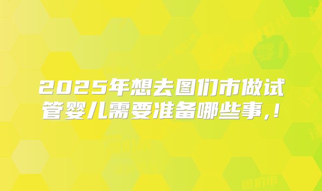 2025年想去图们市做试管婴儿需要准备哪些事,!