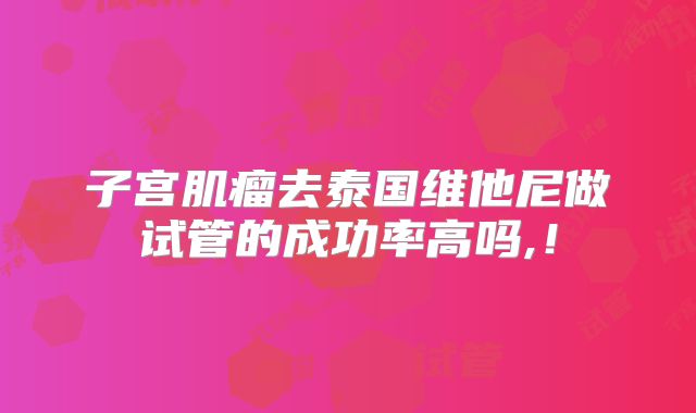 子宫肌瘤去泰国维他尼做试管的成功率高吗,！