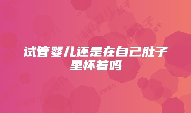 试管婴儿还是在自己肚子里怀着吗