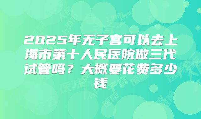 2025年无子宫可以去上海市第十人民医院做三代试管吗?大概要花费多少钱