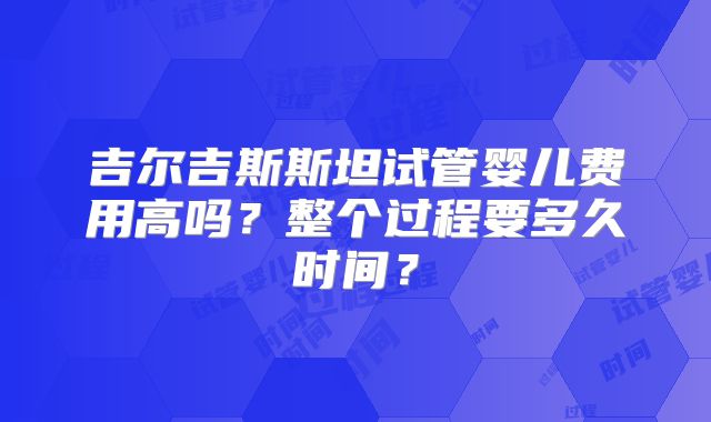 吉尔吉斯斯坦试管婴儿费用高吗？整个过程要多久时间？
