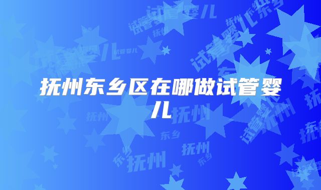 抚州东乡区在哪做试管婴儿