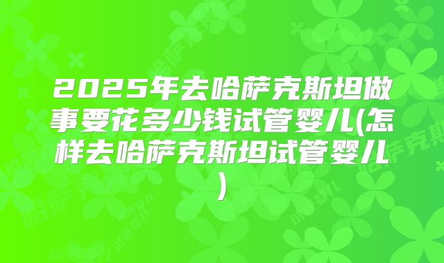 2025年去哈萨克斯坦做事要花多少钱试管婴儿(怎样去哈萨克斯坦试管婴儿)