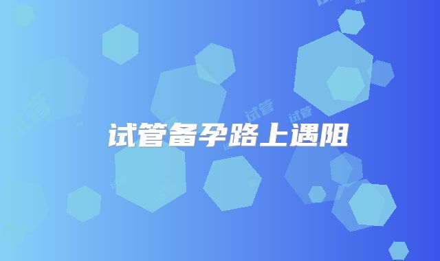 ‌试管备孕路上遇阻