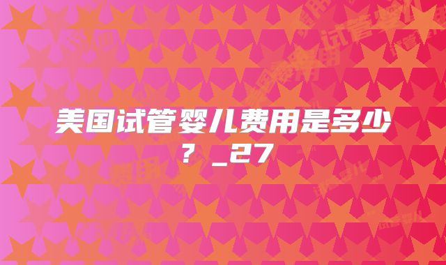 美国试管婴儿费用是多少？_27