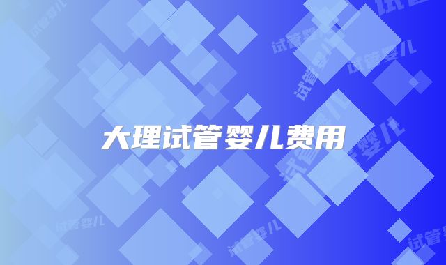 大理试管婴儿费用