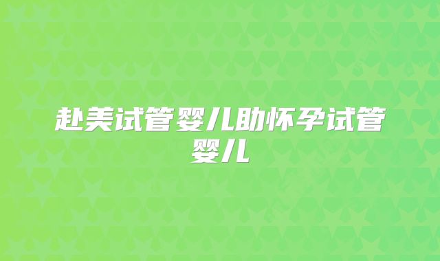 赴美试管婴儿助怀孕试管婴儿