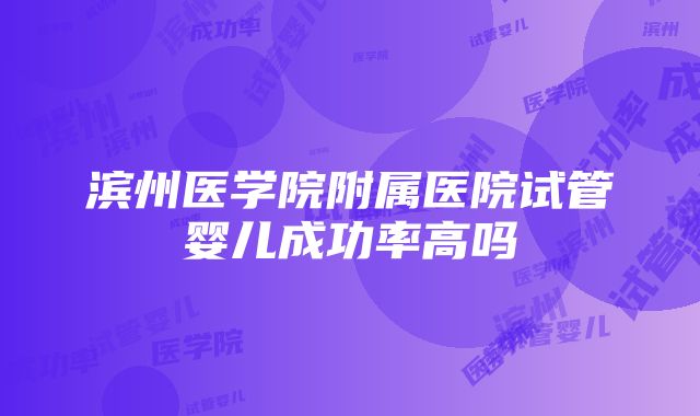 滨州医学院附属医院试管婴儿成功率高吗