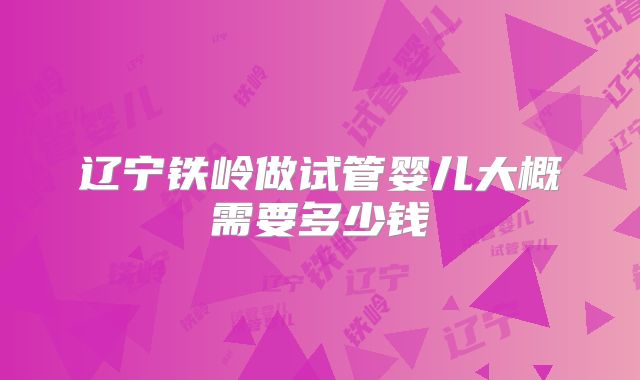 辽宁铁岭做试管婴儿大概需要多少钱