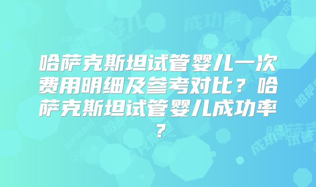 哈萨克斯坦试管婴儿一次费用明细及参考对比？哈萨克斯坦试管婴儿成功率？