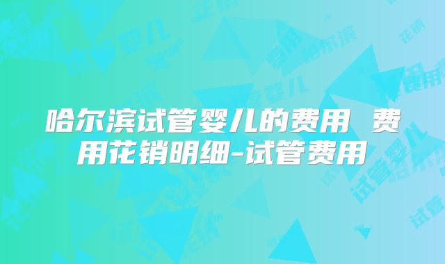 哈尔滨试管婴儿的费用 费用花销明细-试管费用