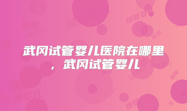 武冈试管婴儿医院在哪里，武冈试管婴儿