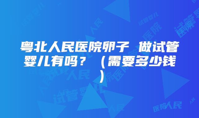 粤北人民医院卵子 做试管婴儿有吗？（需要多少钱）