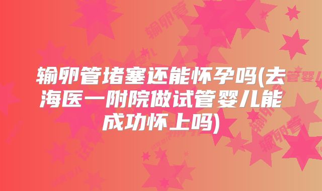输卵管堵塞还能怀孕吗(去海医一附院做试管婴儿能成功怀上吗)