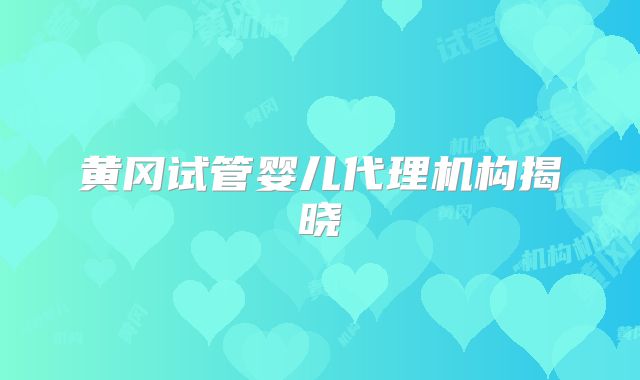 黄冈试管婴儿代理机构揭晓