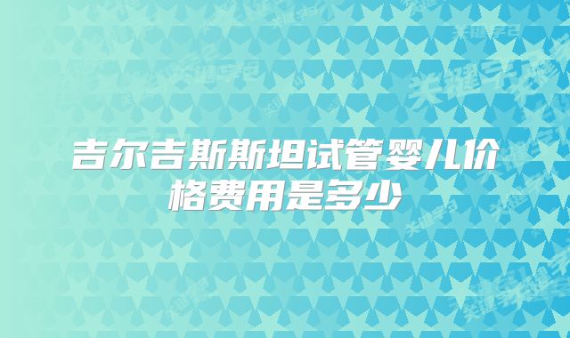 吉尔吉斯斯坦试管婴儿价格费用是多少