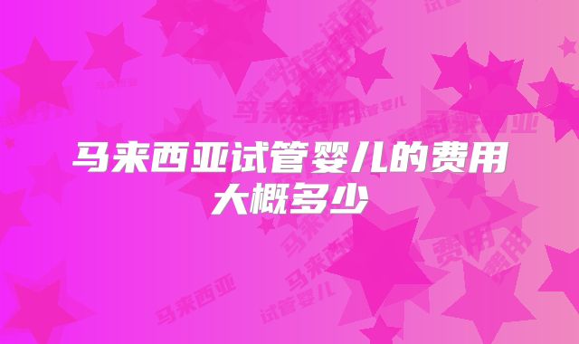 马来西亚试管婴儿的费用大概多少