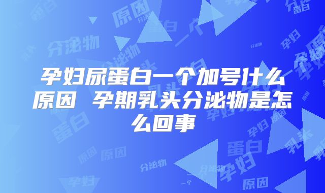 孕妇尿蛋白一个加号什么原因 孕期乳头分泌物是怎么回事