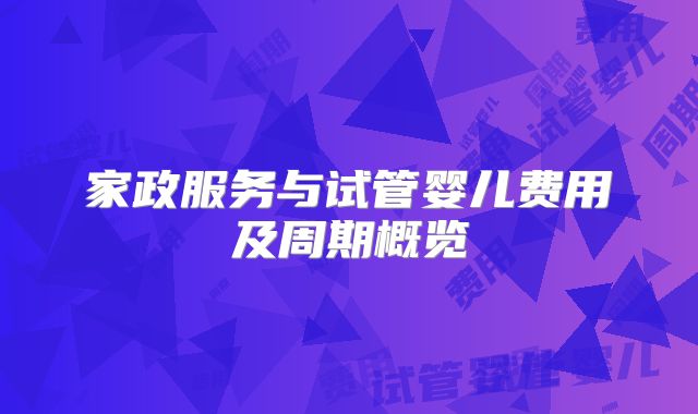 家政服务与试管婴儿费用及周期概览