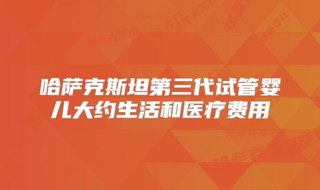 哈萨克斯坦第三代试管婴儿大约生活和医疗费用
