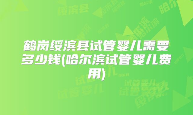 鹤岗绥滨县试管婴儿需要多少钱(哈尔滨试管婴儿费用)