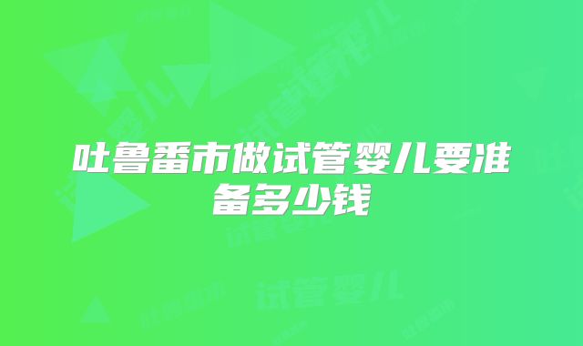 吐鲁番市做试管婴儿要准备多少钱