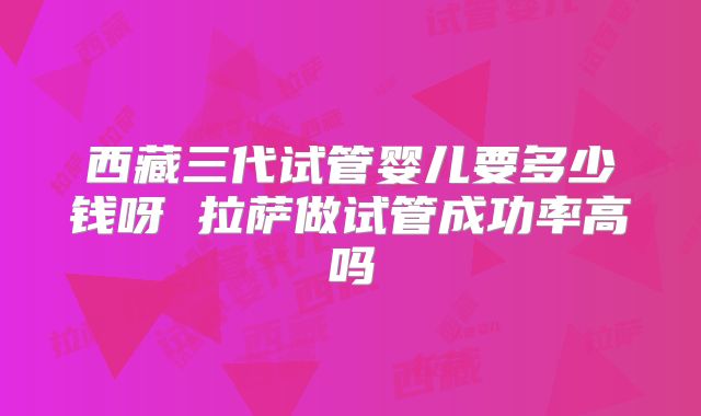 西藏三代试管婴儿要多少钱呀 拉萨做试管成功率高吗
