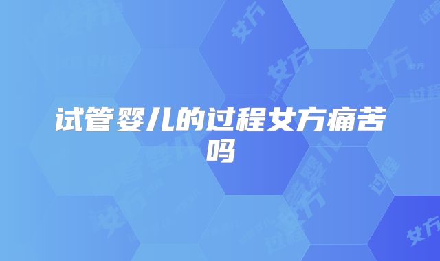 试管婴儿的过程女方痛苦吗