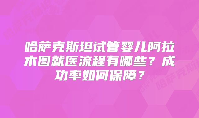 哈萨克斯坦试管婴儿阿拉木图就医流程有哪些？成功率如何保障？