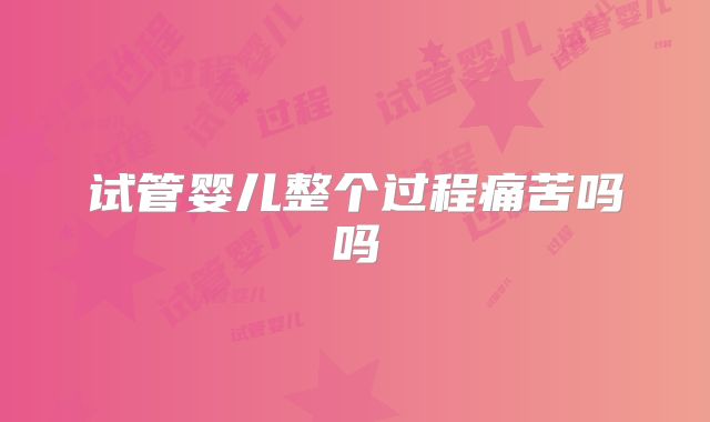 试管婴儿整个过程痛苦吗吗