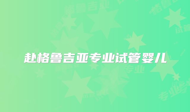 赴格鲁吉亚专业试管婴儿