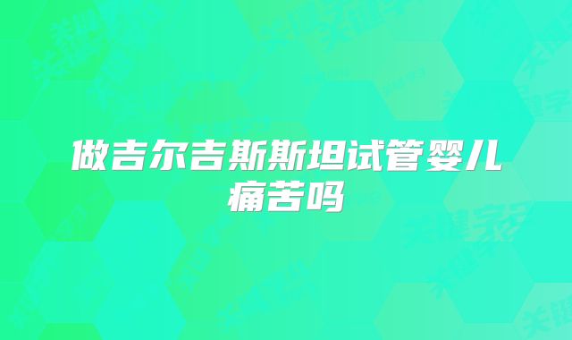 做吉尔吉斯斯坦试管婴儿痛苦吗