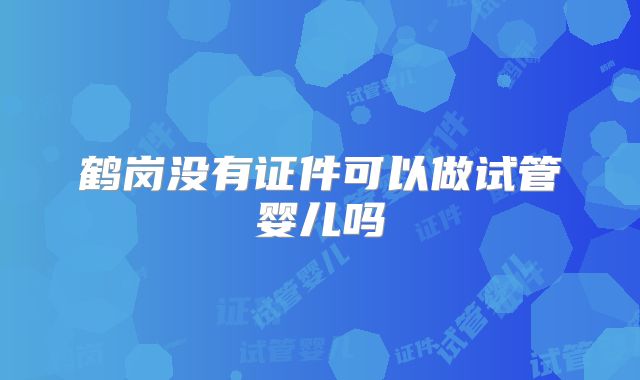 鹤岗没有证件可以做试管婴儿吗