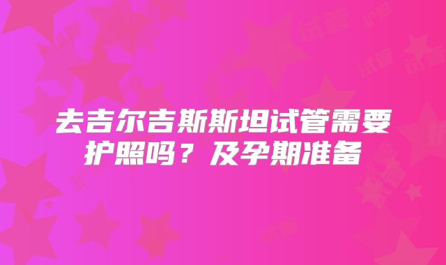 去吉尔吉斯斯坦试管需要护照吗？及孕期准备