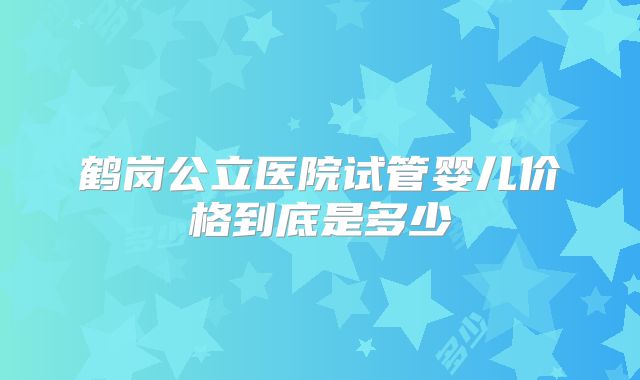鹤岗公立医院试管婴儿价格到底是多少