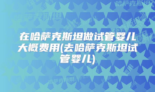 在哈萨克斯坦做试管婴儿大概费用(去哈萨克斯坦试管婴儿)