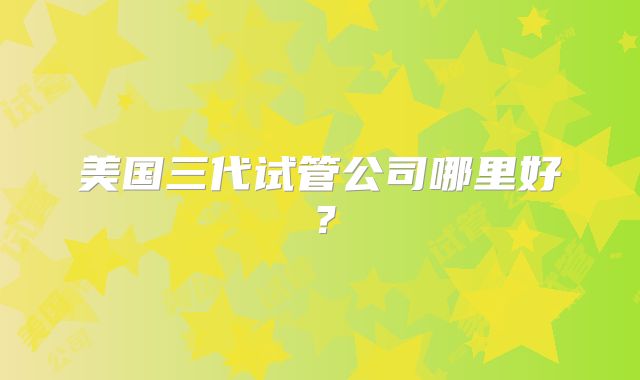美国三代试管生宝宝费用清单,附带交通、生活费用!