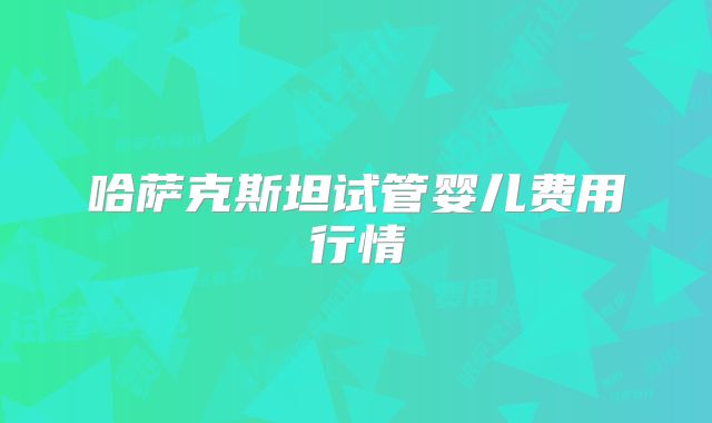 哈萨克斯坦试管婴儿费用行情