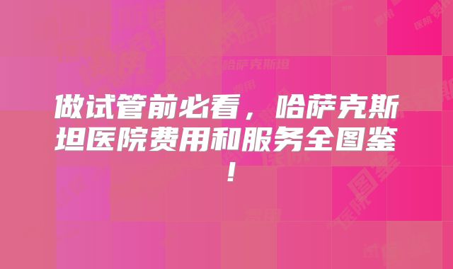 做试管前必看，哈萨克斯坦医院费用和服务全图鉴！