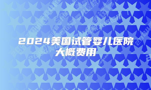 2024美国试管婴儿医院大概费用