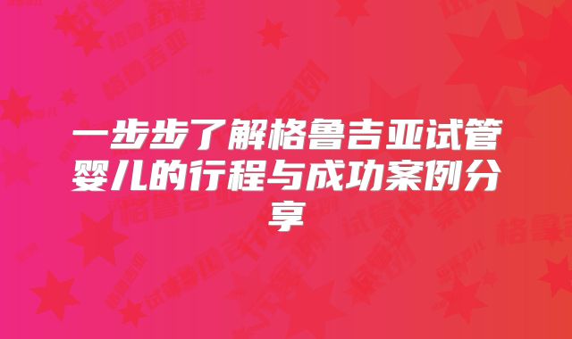 一步步了解格鲁吉亚试管婴儿的行程与成功案例分享