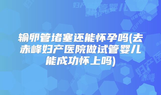 输卵管堵塞还能怀孕吗(去赤峰妇产医院做试管婴儿能成功怀上吗)