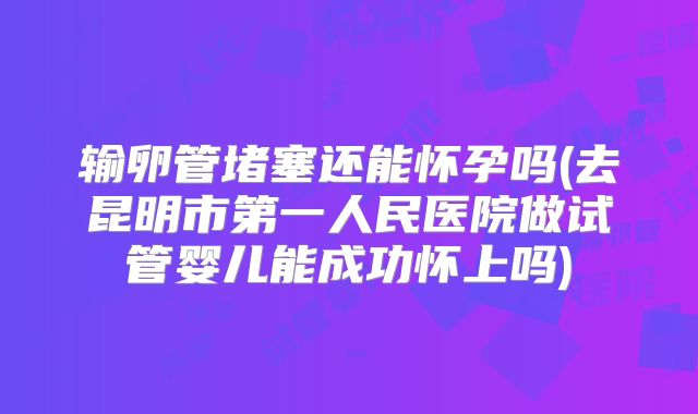 输卵管堵塞还能怀孕吗(去昆明市第一人民医院做试管婴儿能成功怀上吗)