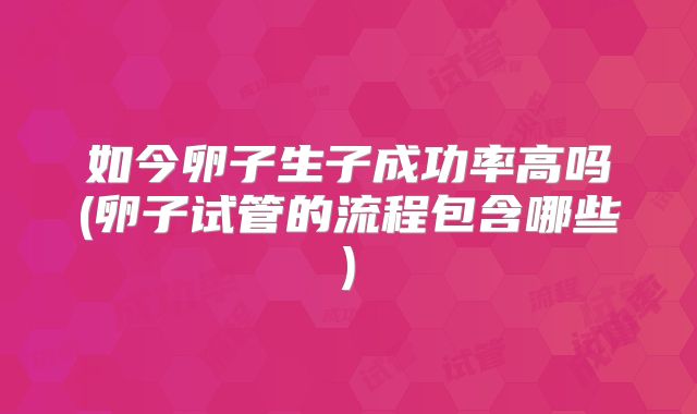 如今卵子生子成功率高吗(卵子试管的流程包含哪些)