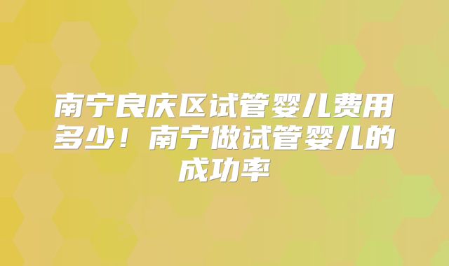 南宁良庆区试管婴儿费用多少！南宁做试管婴儿的成功率