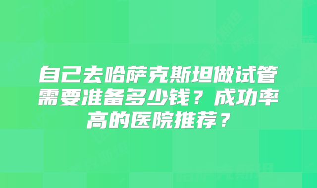 自己去哈萨克斯坦做试管需要准备多少钱？成功率高的医院推荐？
