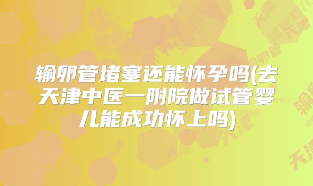 输卵管堵塞还能怀孕吗(去天津中医一附院做试管婴儿能成功怀上吗)