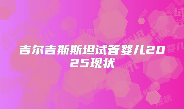 吉尔吉斯斯坦试管婴儿2025现状