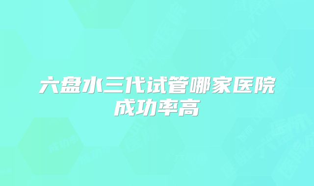 六盘水三代试管哪家医院成功率高