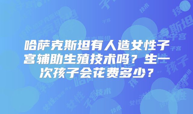 哈萨克斯坦有人造女性子宫辅助生殖技术吗？生一次孩子会花费多少？